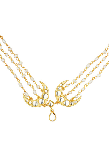 Chaand Roop Pearl Embellished Choker Necklace 