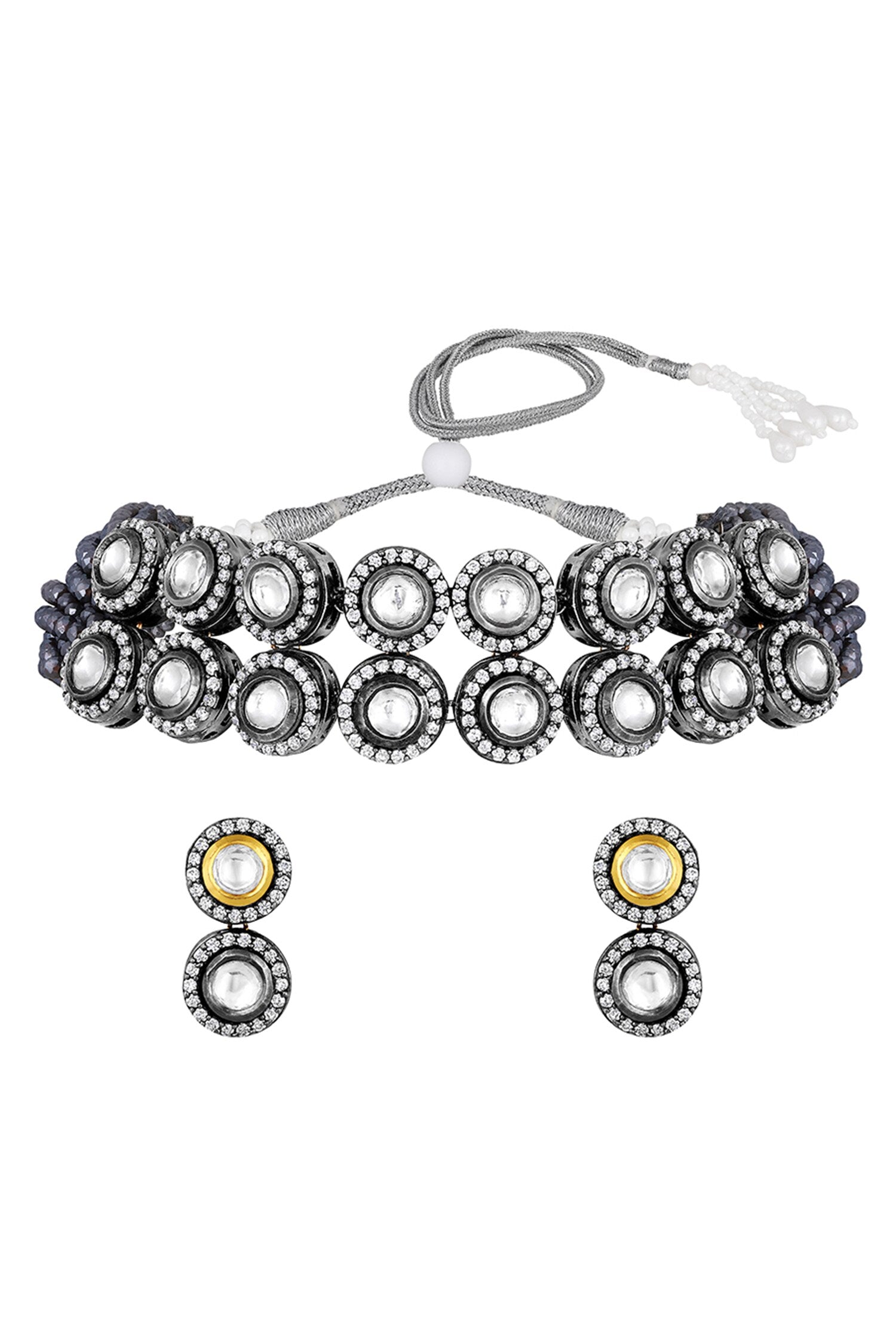 Stone Embellished Choker Set 