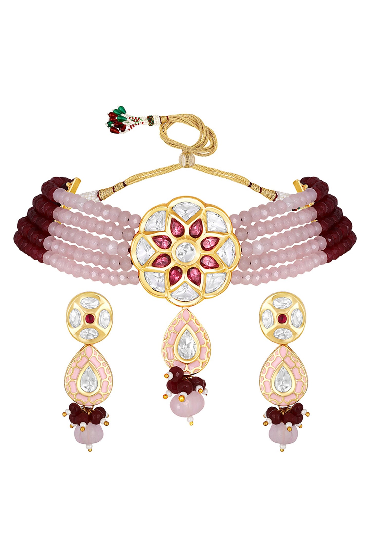 Multi-Layered Beaded Choker Set 