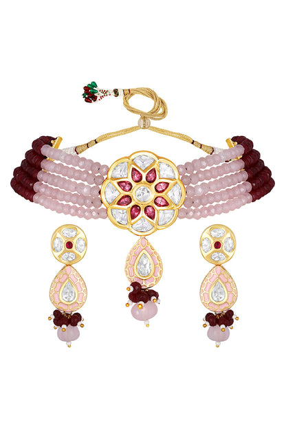 Multi-Layered Beaded Choker Set 