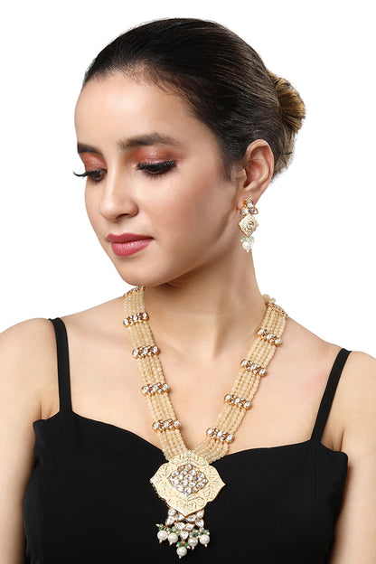Agate Embellished Necklace Set 