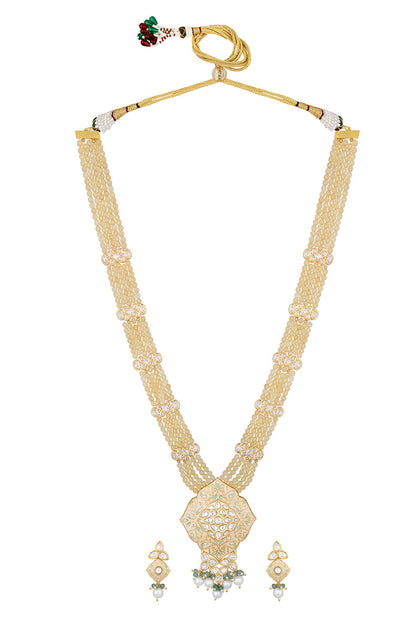Agate Embellished Necklace Set 