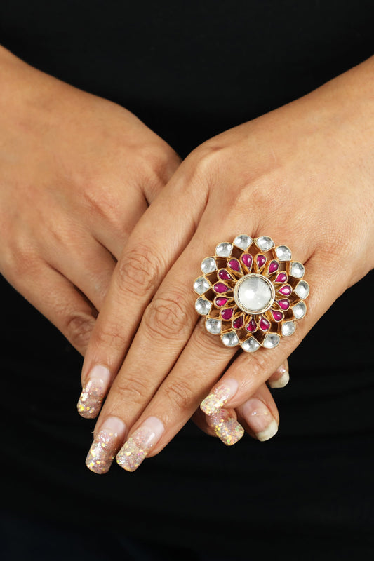 Floral Carved Ring 