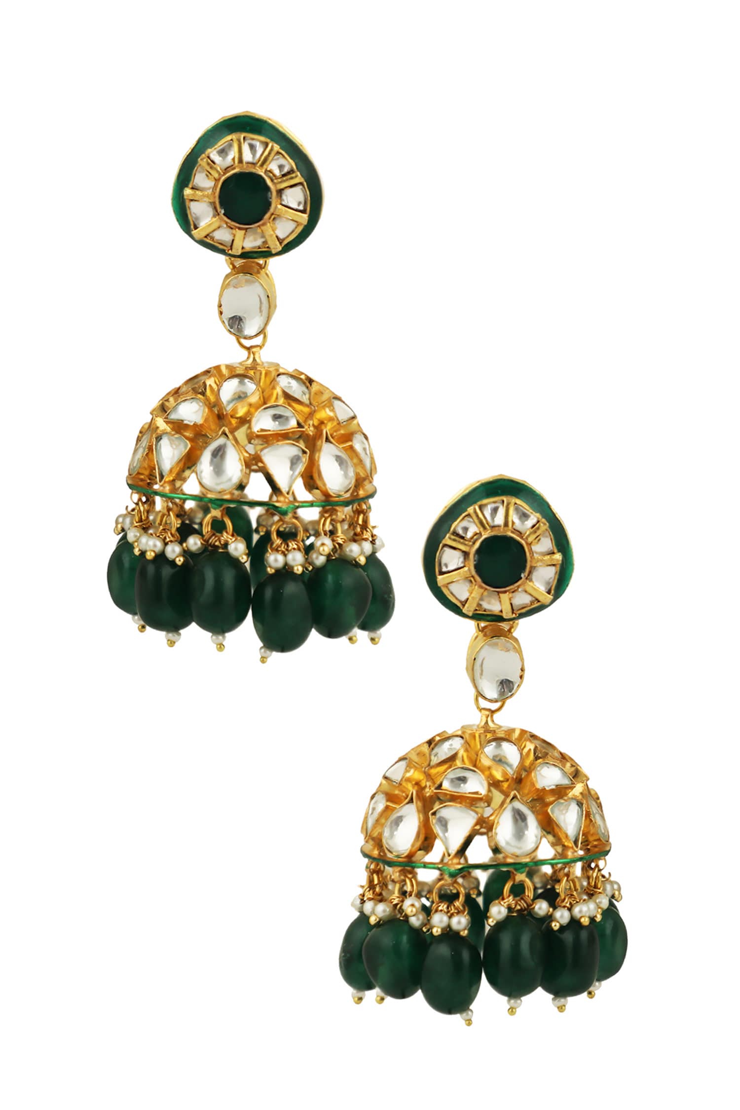 Bead Drop Jhumkas 