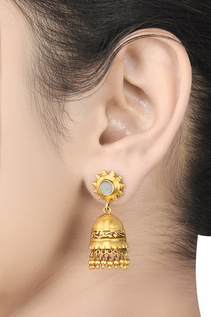 Handcrafted Floral Jhumkas 