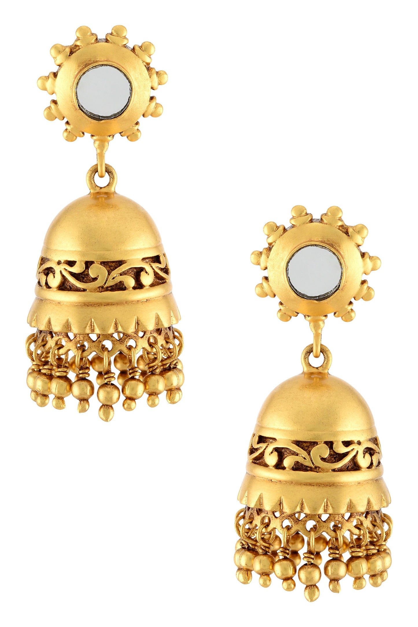 Handcrafted Floral Jhumkas 