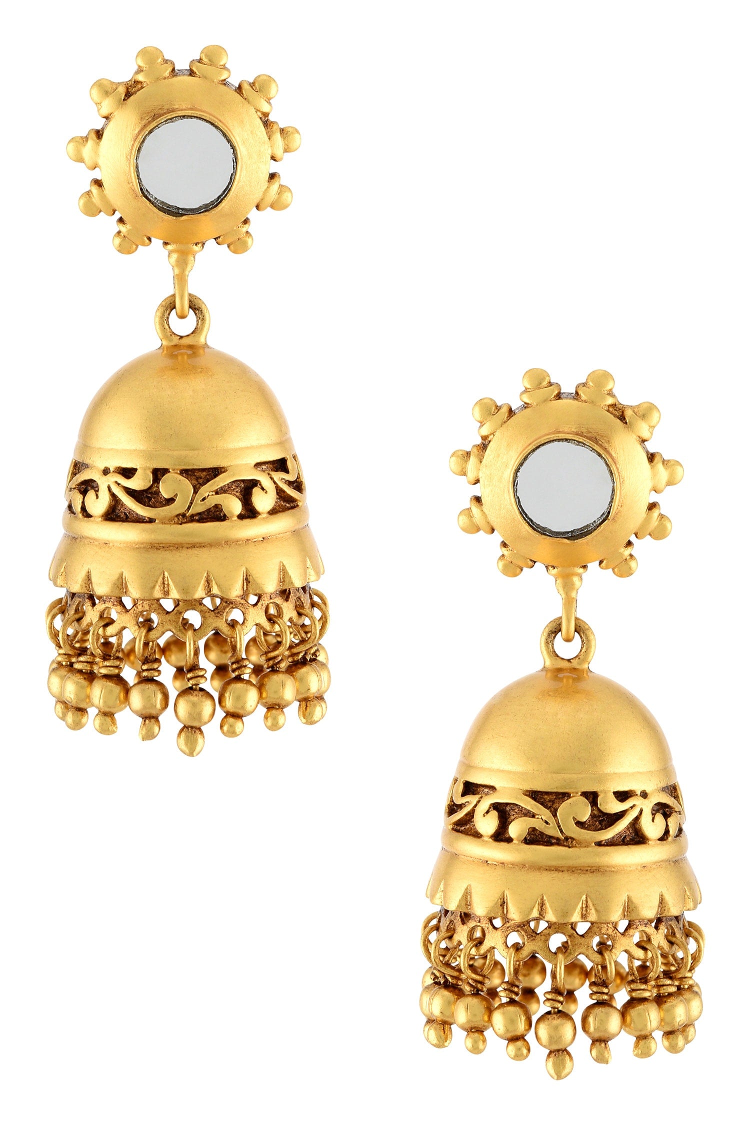 Handcrafted Floral Jhumkas 