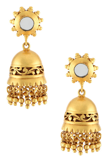 Handcrafted Floral Jhumkas 