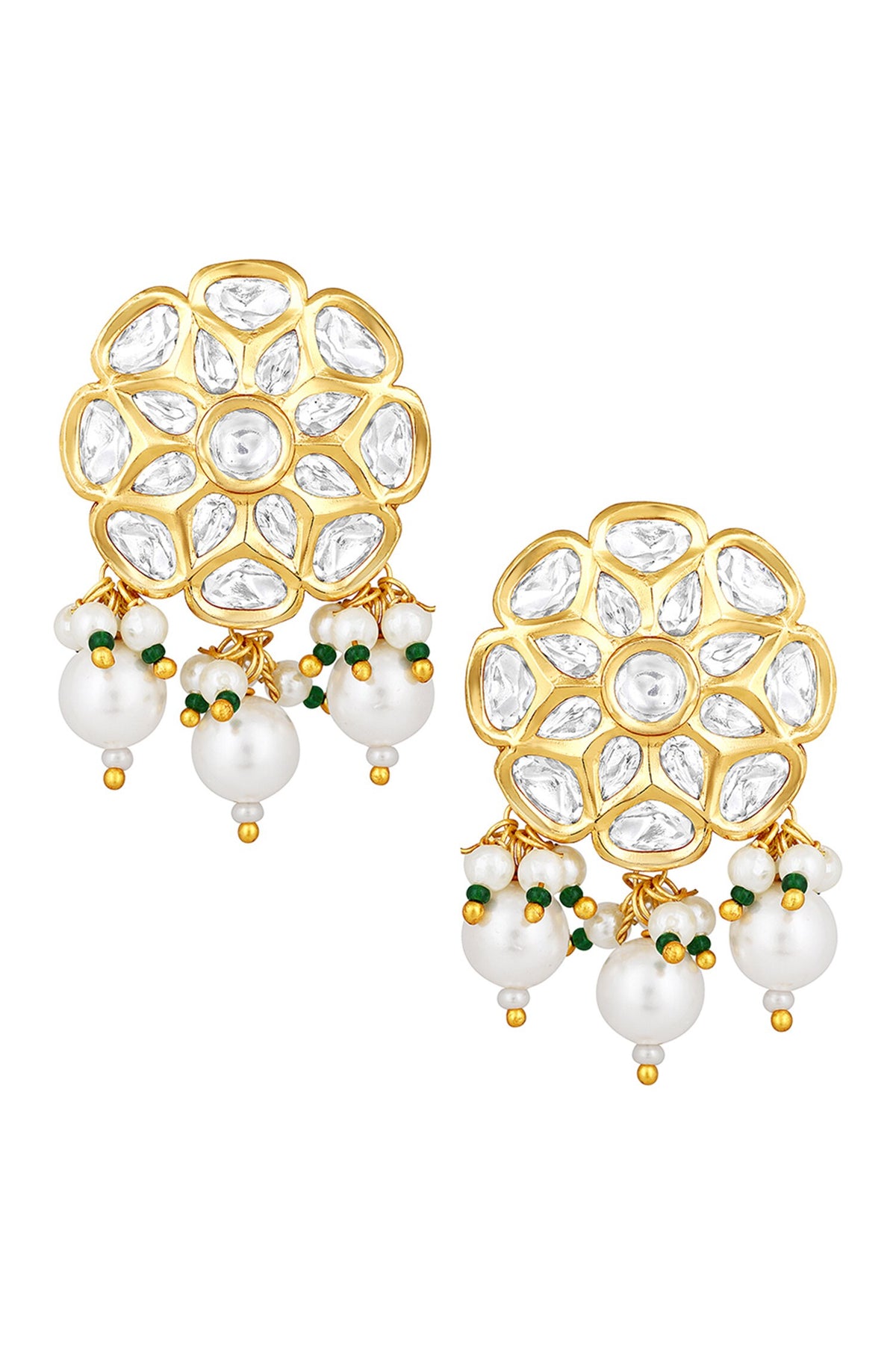 Kundan Polki Embellished Danglers 