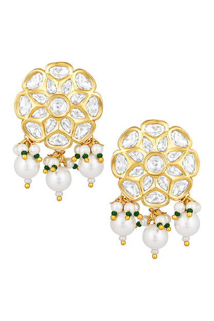 Kundan Polki Embellished Danglers 