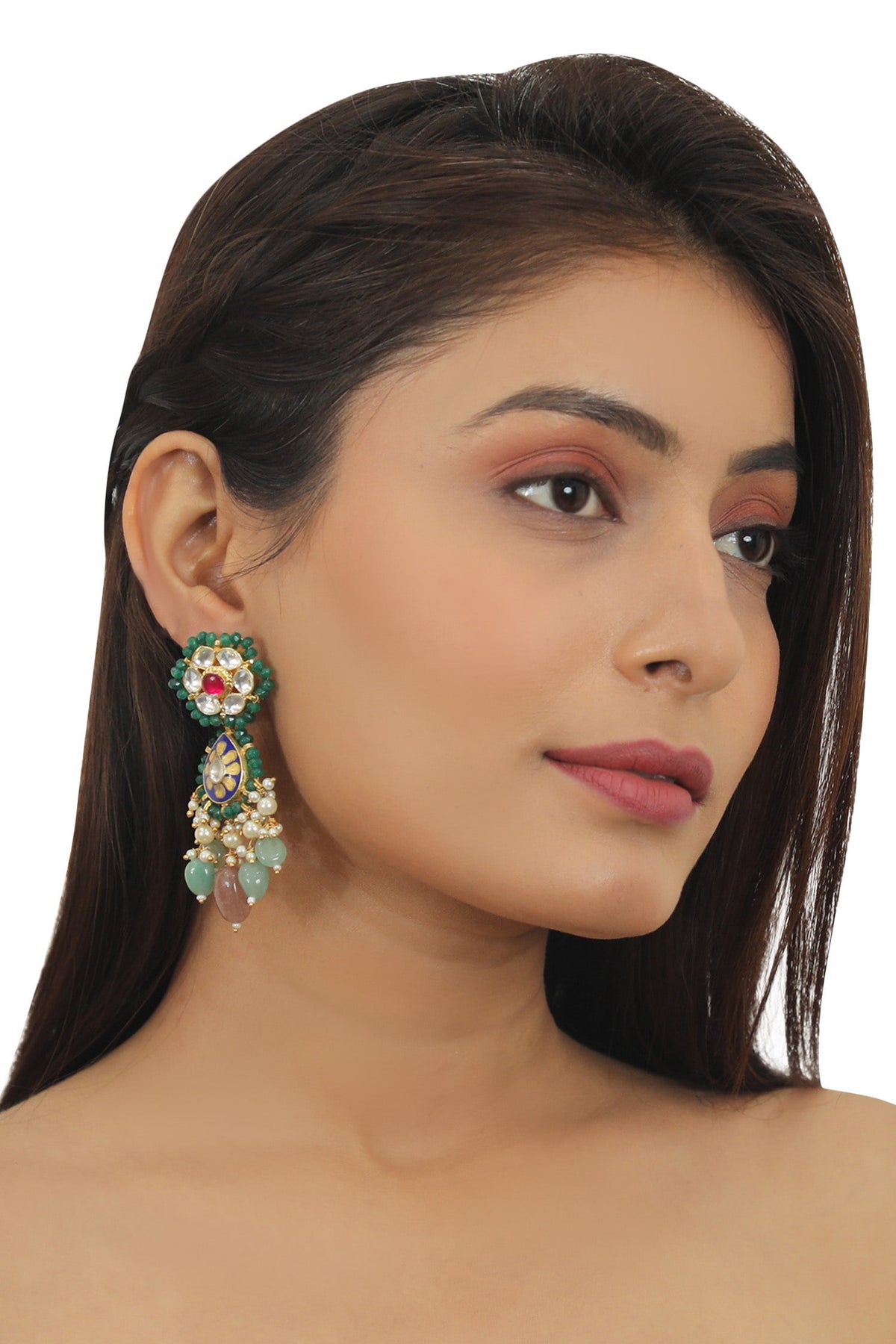 Carved Dangler Earrings 