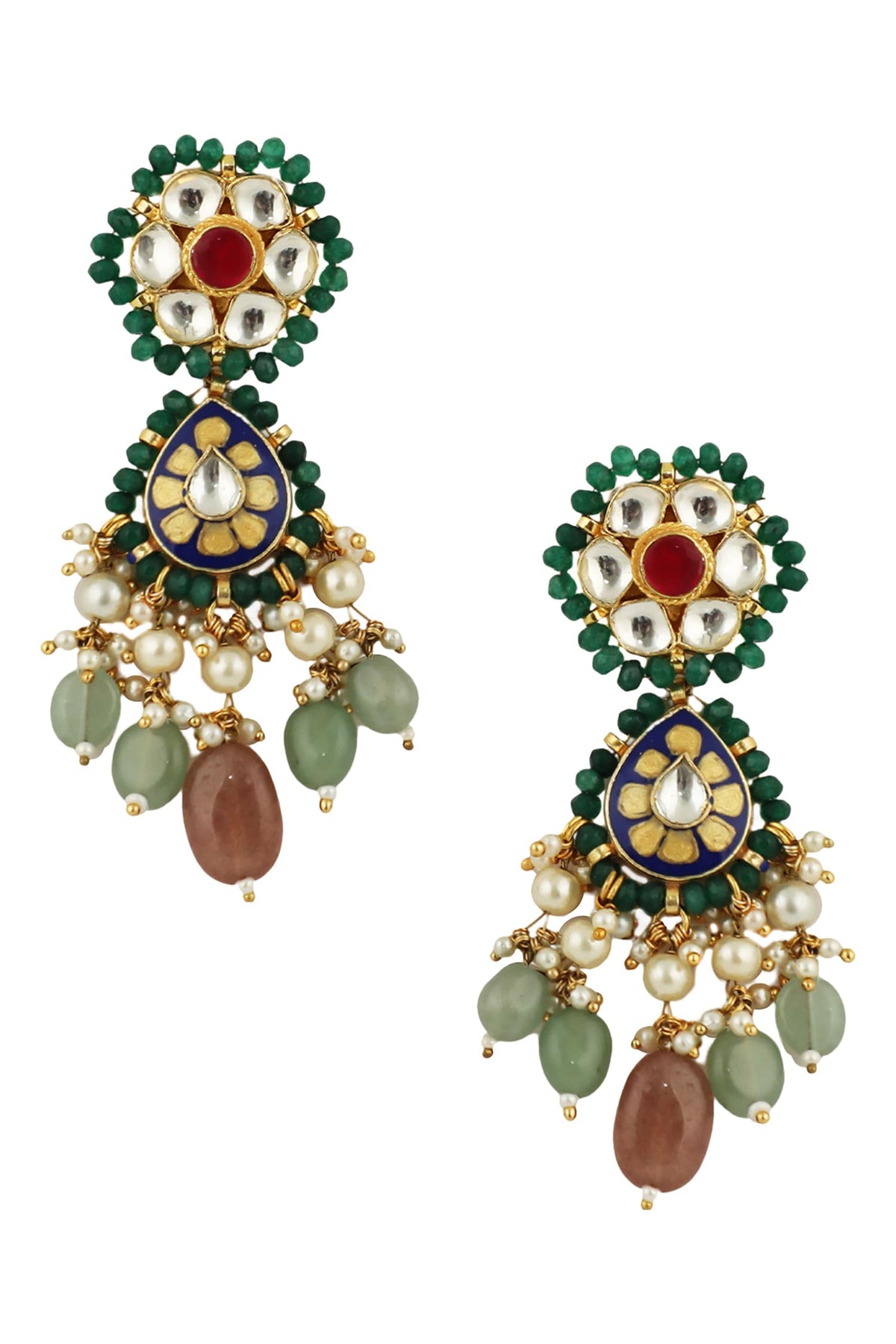 Carved Dangler Earrings 