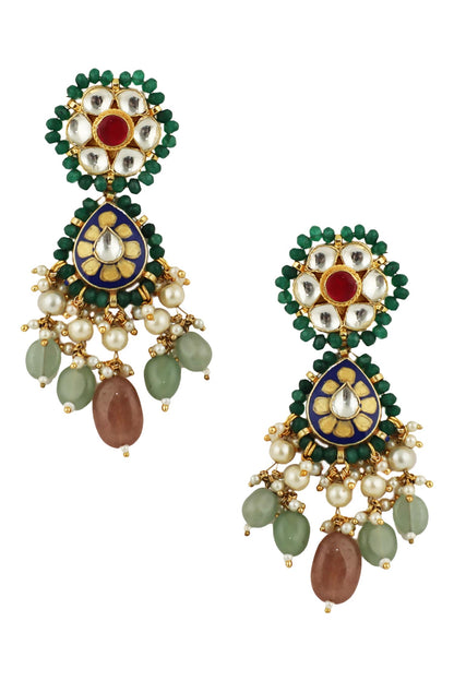 Carved Dangler Earrings 