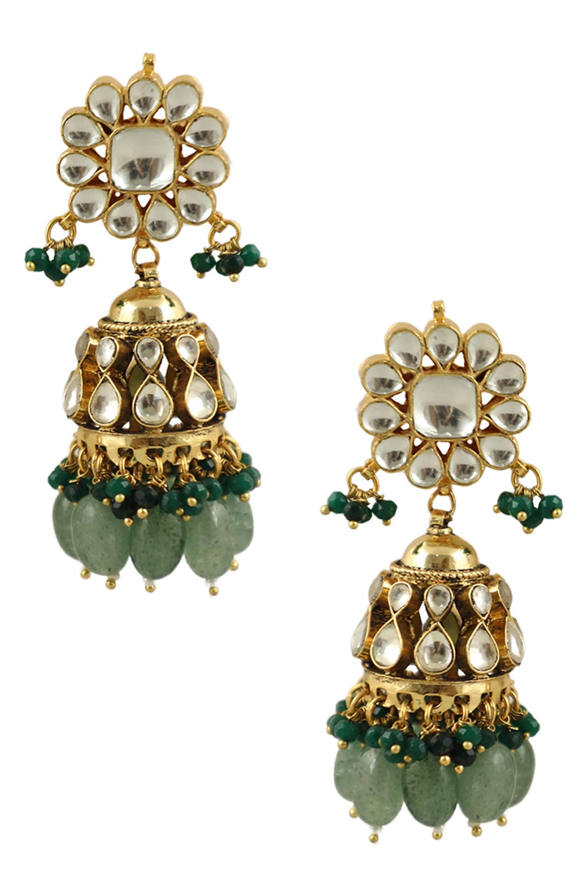Floral Motif Jhumkas 