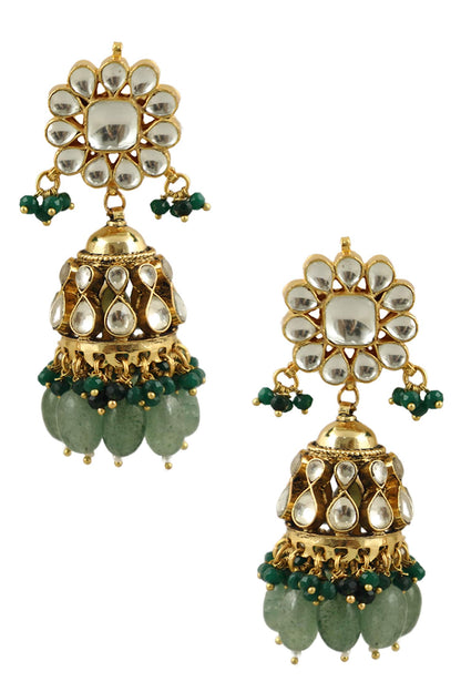 Floral Motif Jhumkas 