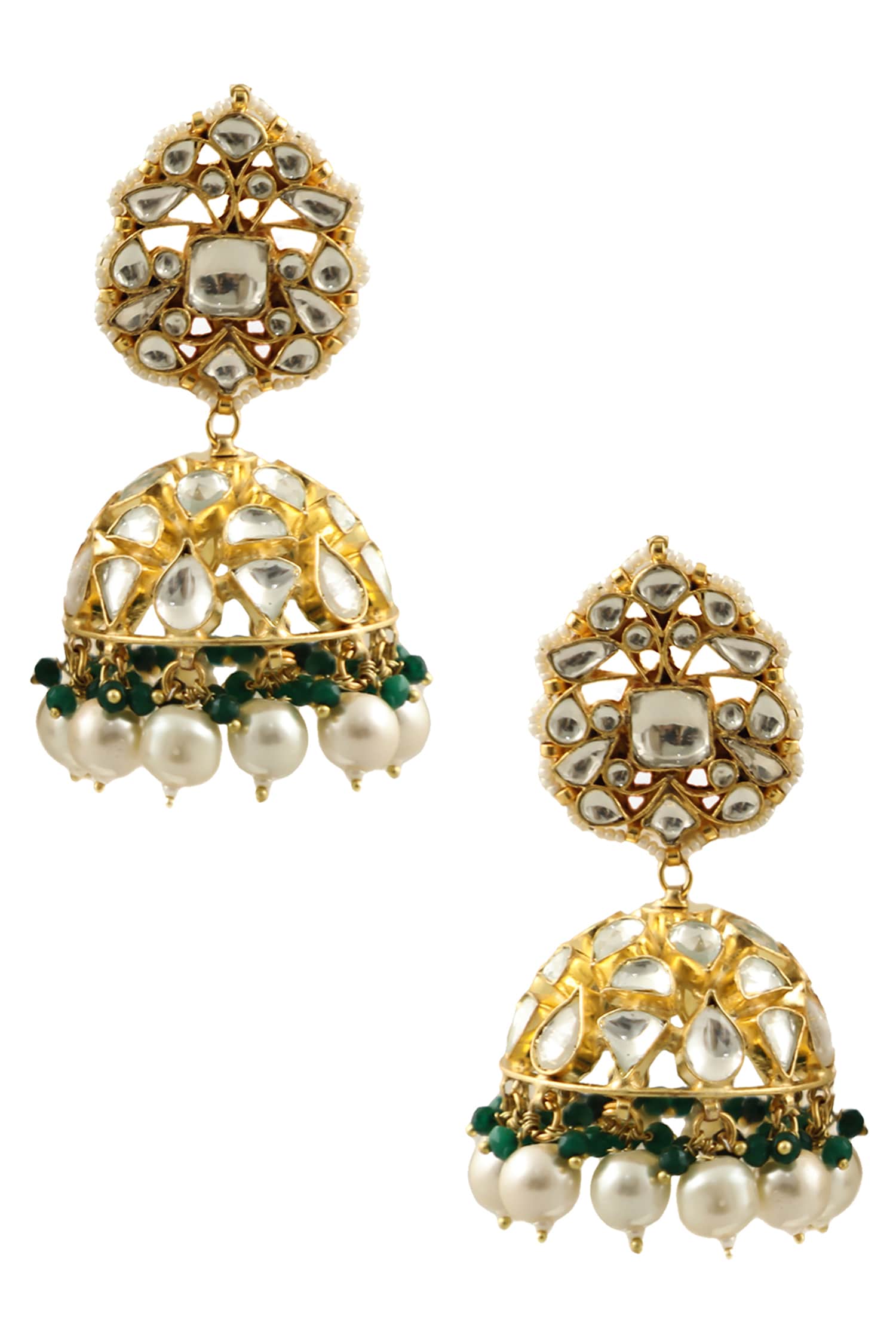 Bead Drop Jhumkas 