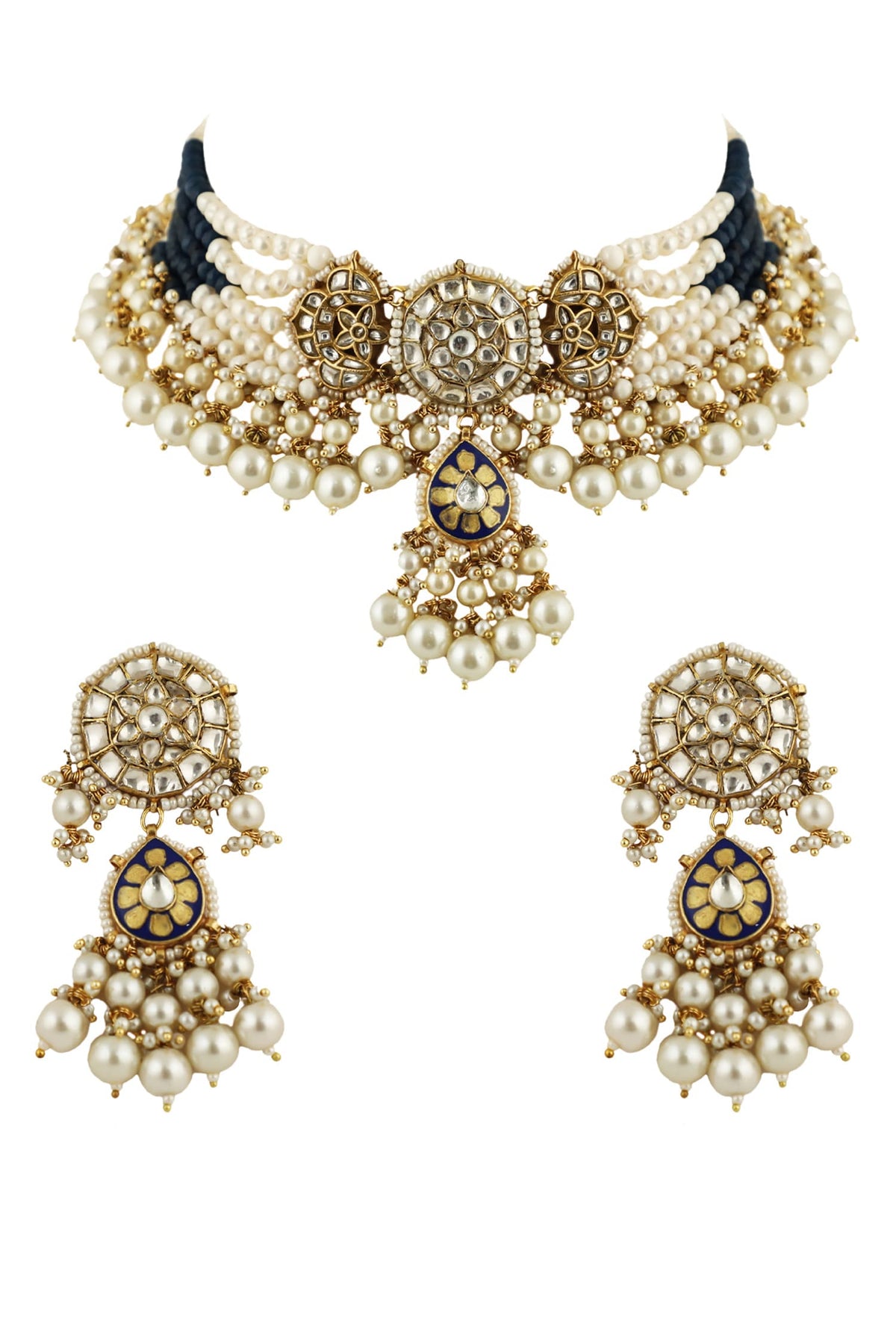 Bead Drop Necklace Set 