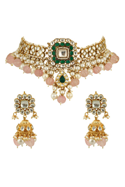 Stone Embellished Necklace Set 