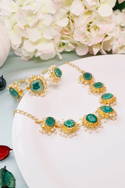 Stone Embellished Necklace Set 