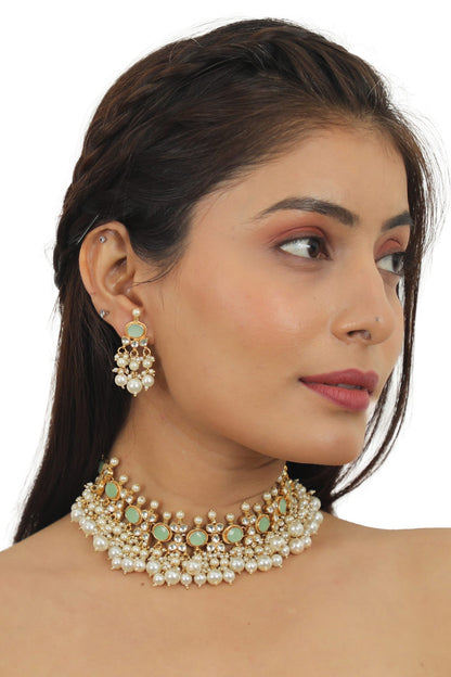 Bead Drop Necklace Set 