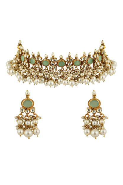 Bead Drop Necklace Set 