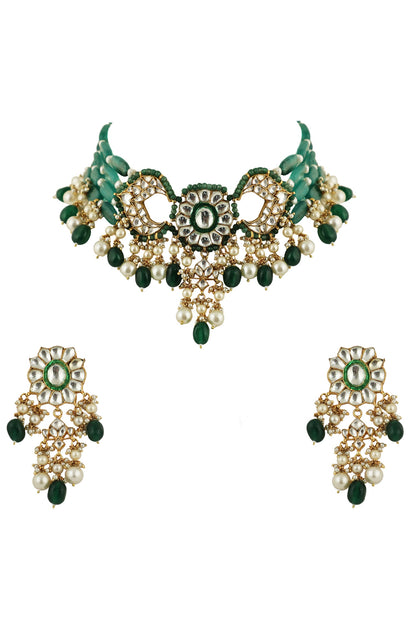 Bead Drop Necklace Set 