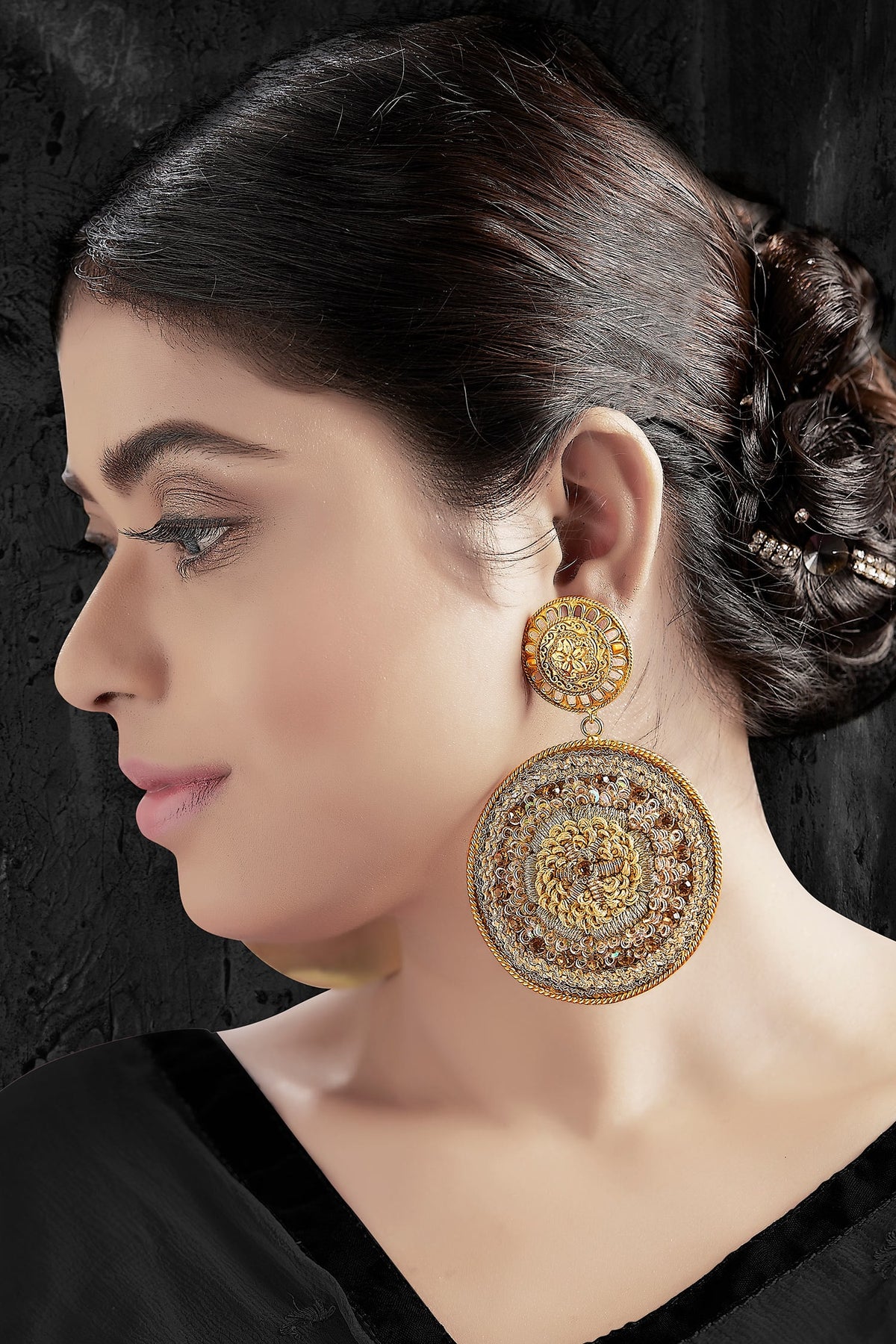 Hand Embroidered Danglers 