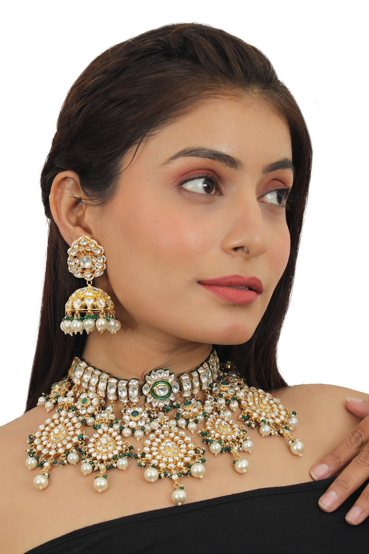 Bead Drop Necklace Set 