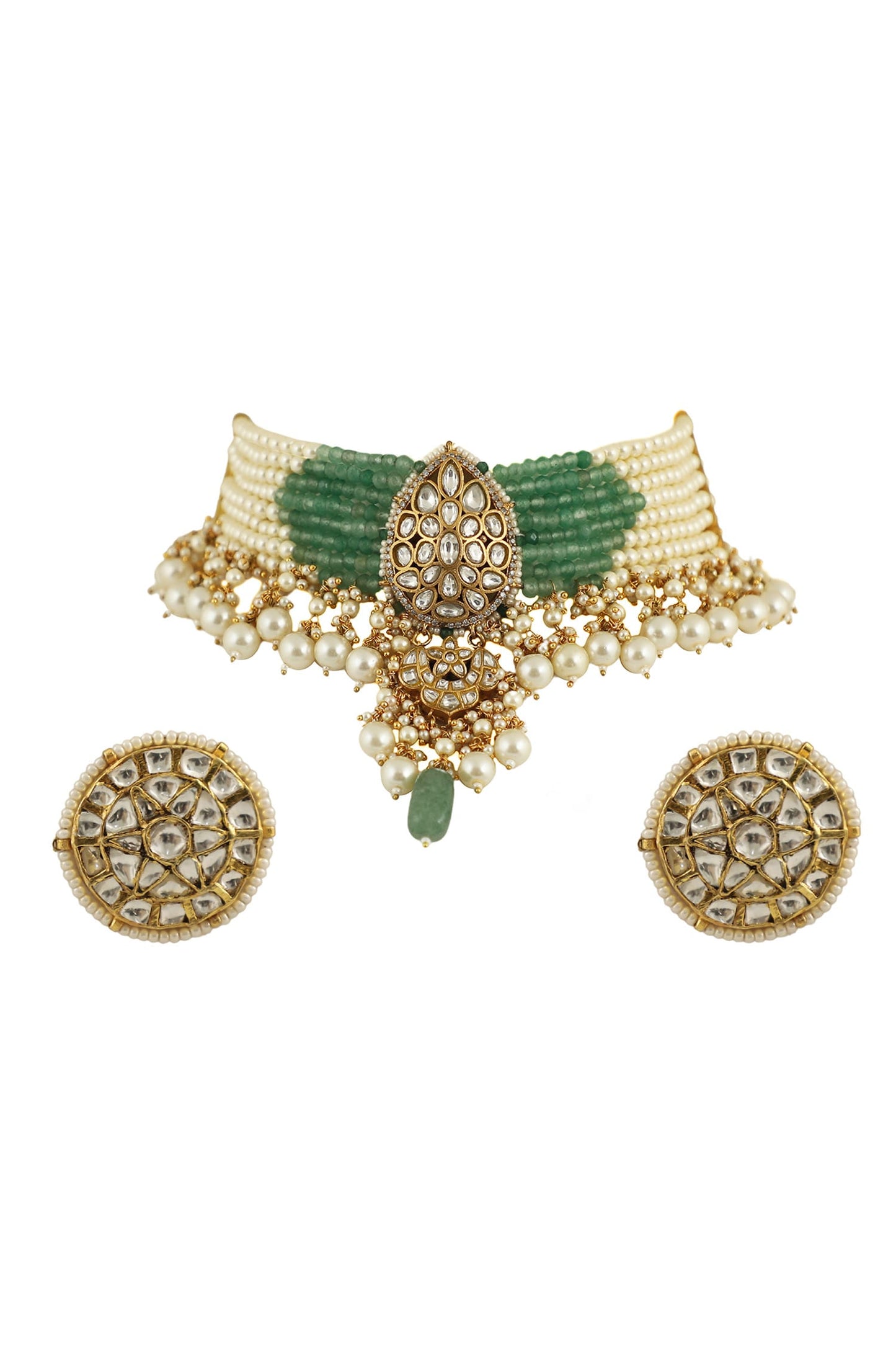 Bead Drop Necklace Set 