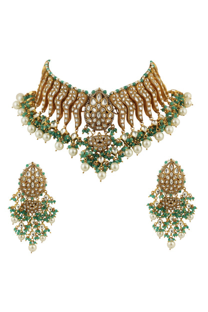 Bead Drop Necklace Set 