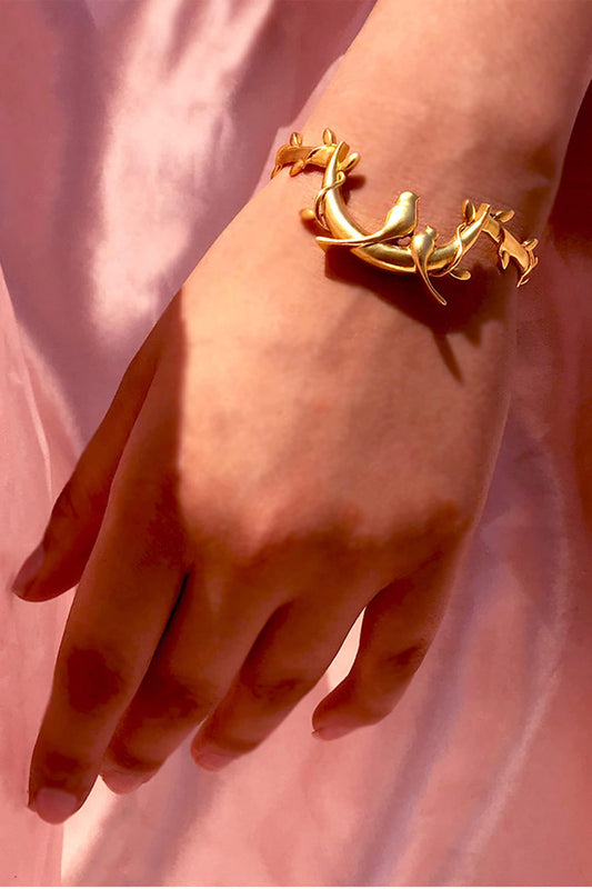 Bird Motif Cuff 