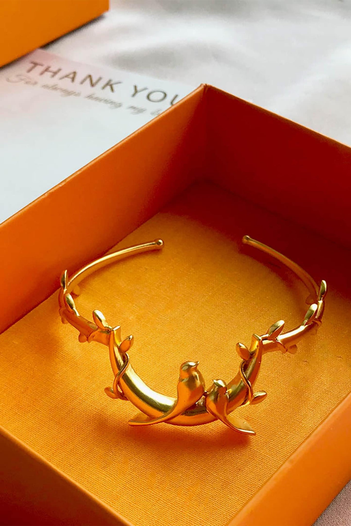 Bird Motif Cuff 