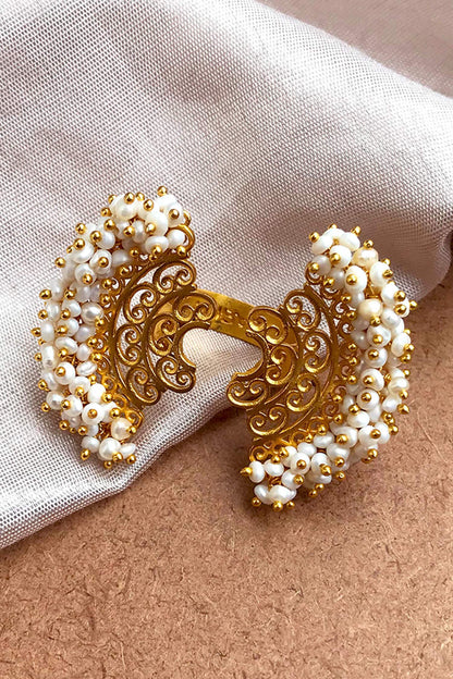 Floral Motif Open Ring 