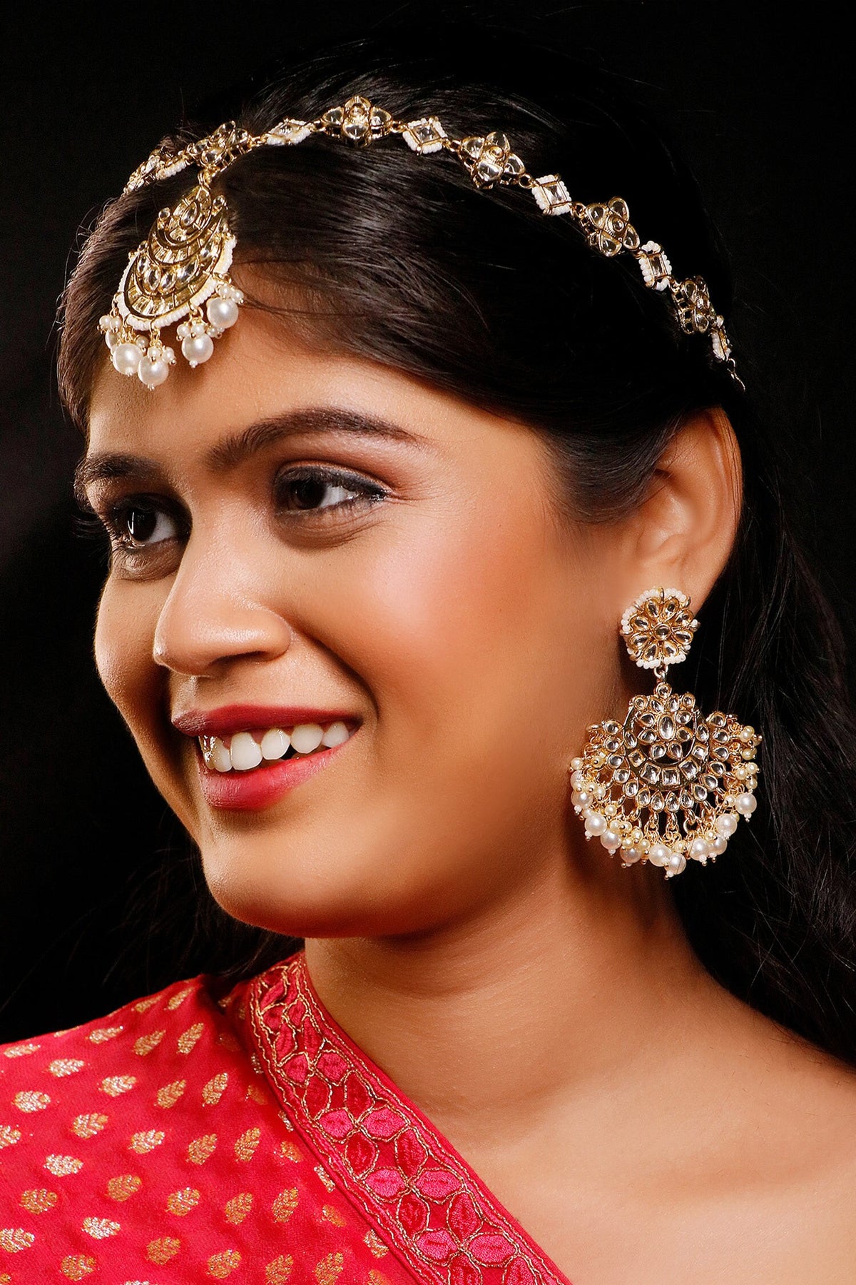 Kundan Sheeshphool Jewellery Set 