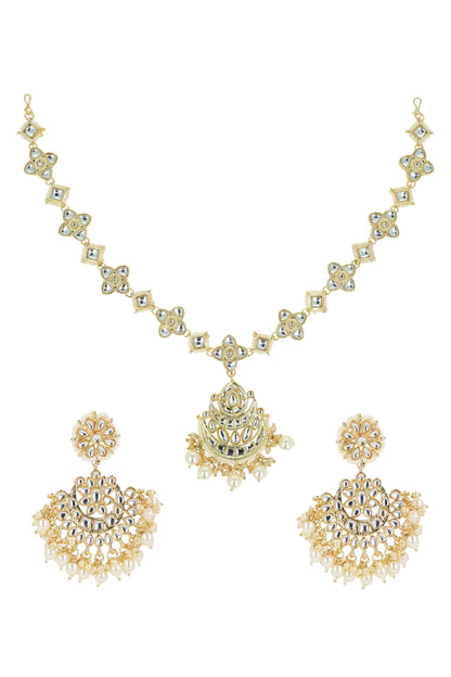 Kundan Sheeshphool Jewellery Set 