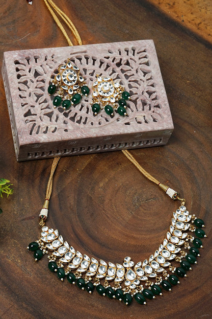 Stone Embellished Necklace Set 