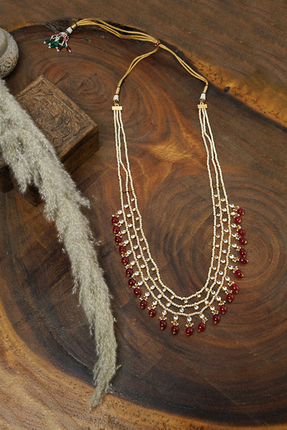 Kundan Layered Beaded Necklace 