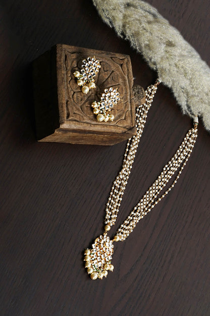 Kundan Beaded Necklace Set 
