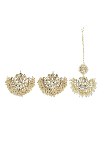 Kundan Studded Maangtikka Set 