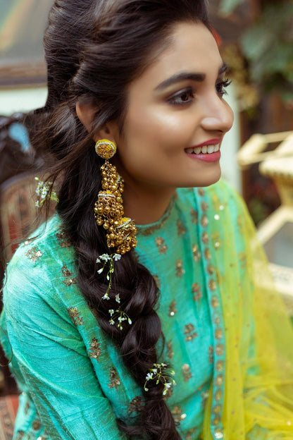 Ghungroo Embroidered Danglers 