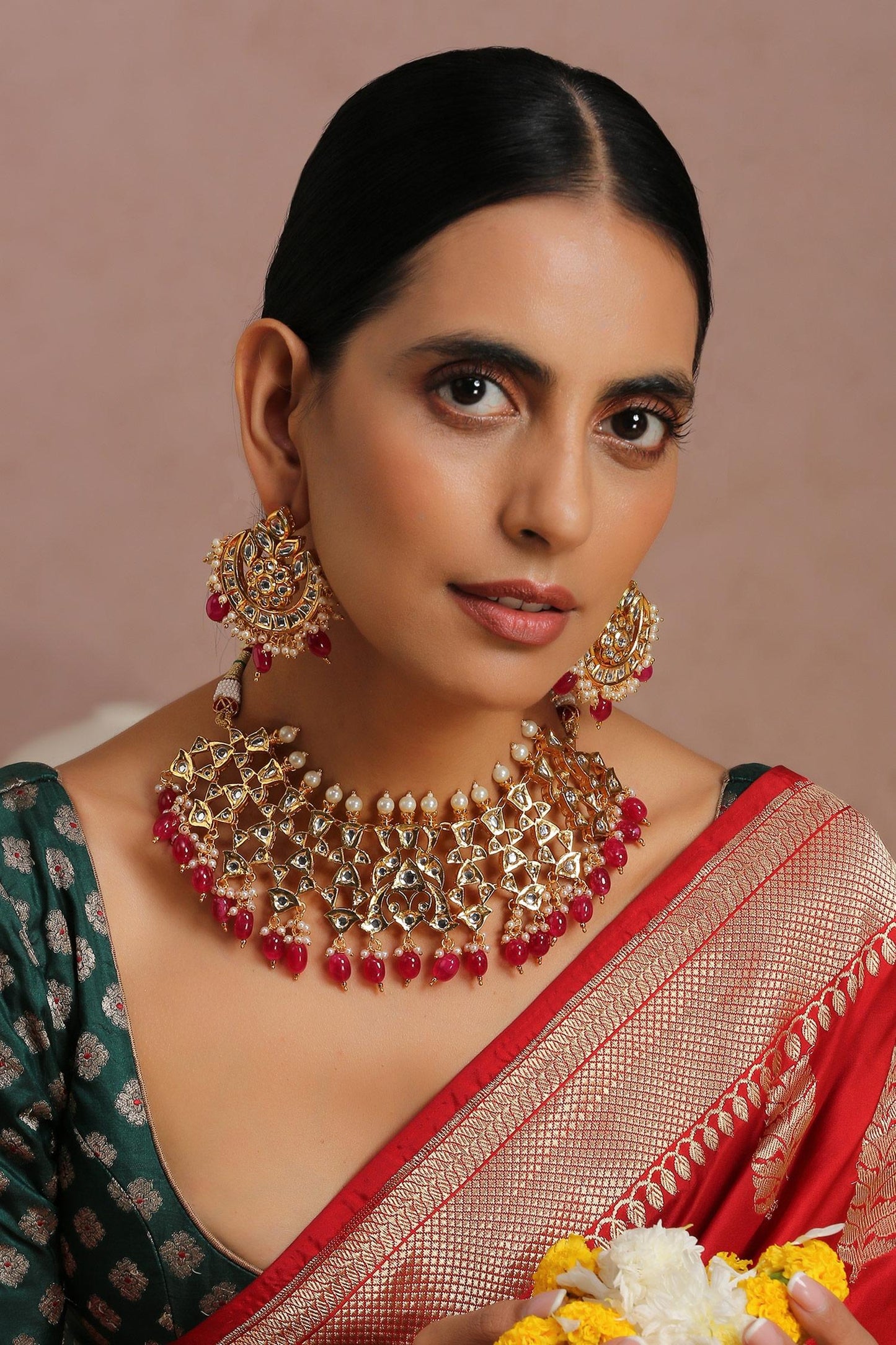 Kundan Embellished Choker Set 