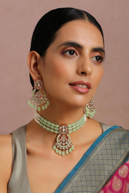 Multi-Layered Bead Choker Set 