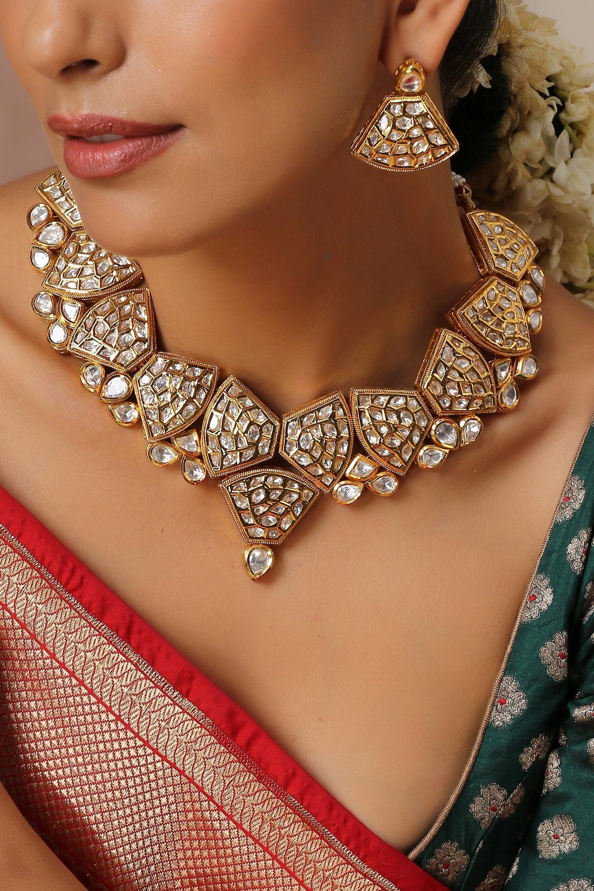 Geometric Shaped Necklace Set 