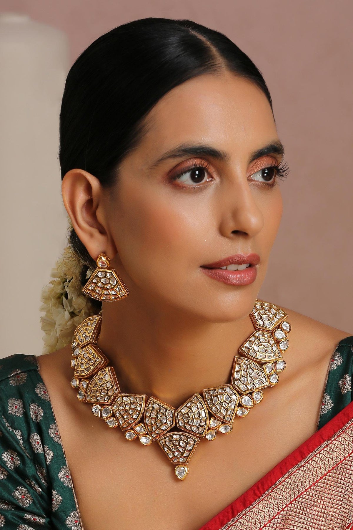 Geometric Shaped Necklace Set 