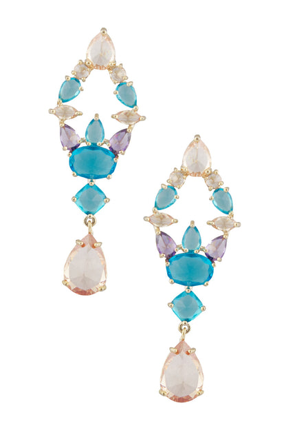 Vintage Cut Work Embellished Earrings 