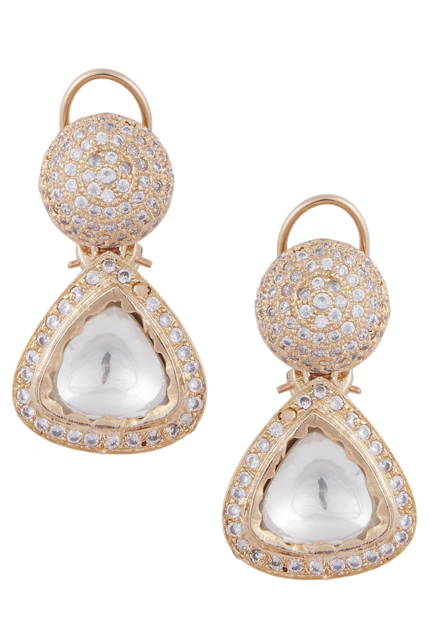 Geometric Crystal Studs 