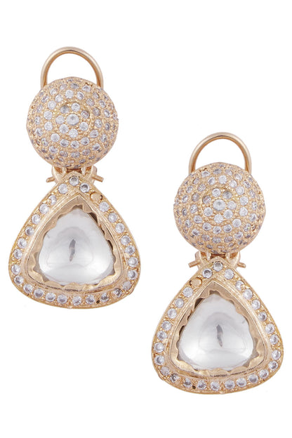 Geometric Crystal Studs 