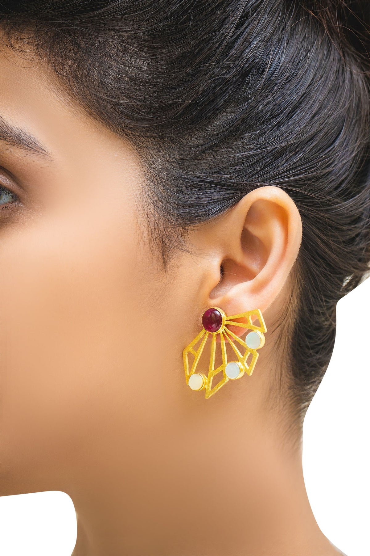 Geometric Stone Studs 