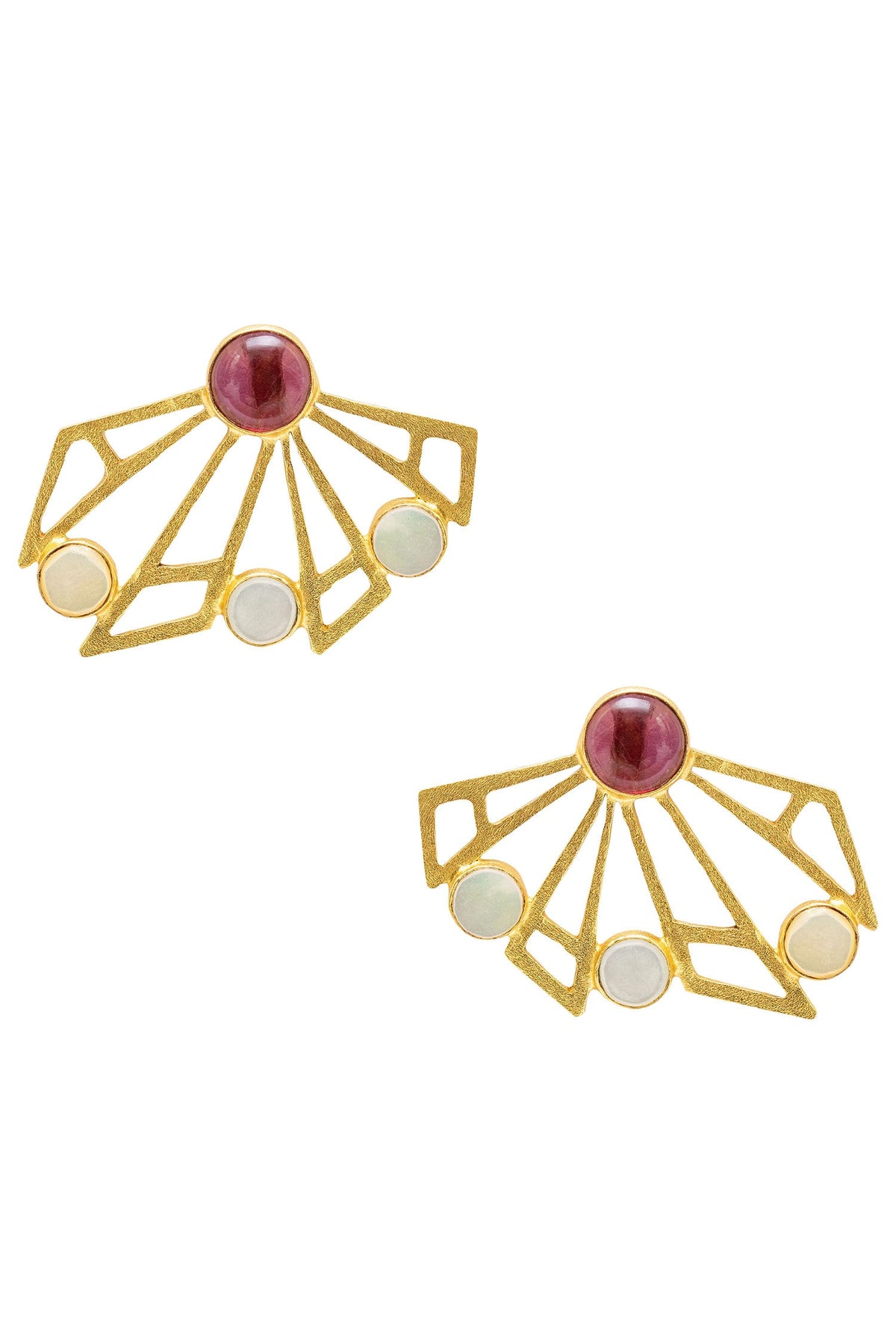 Geometric Stone Studs 