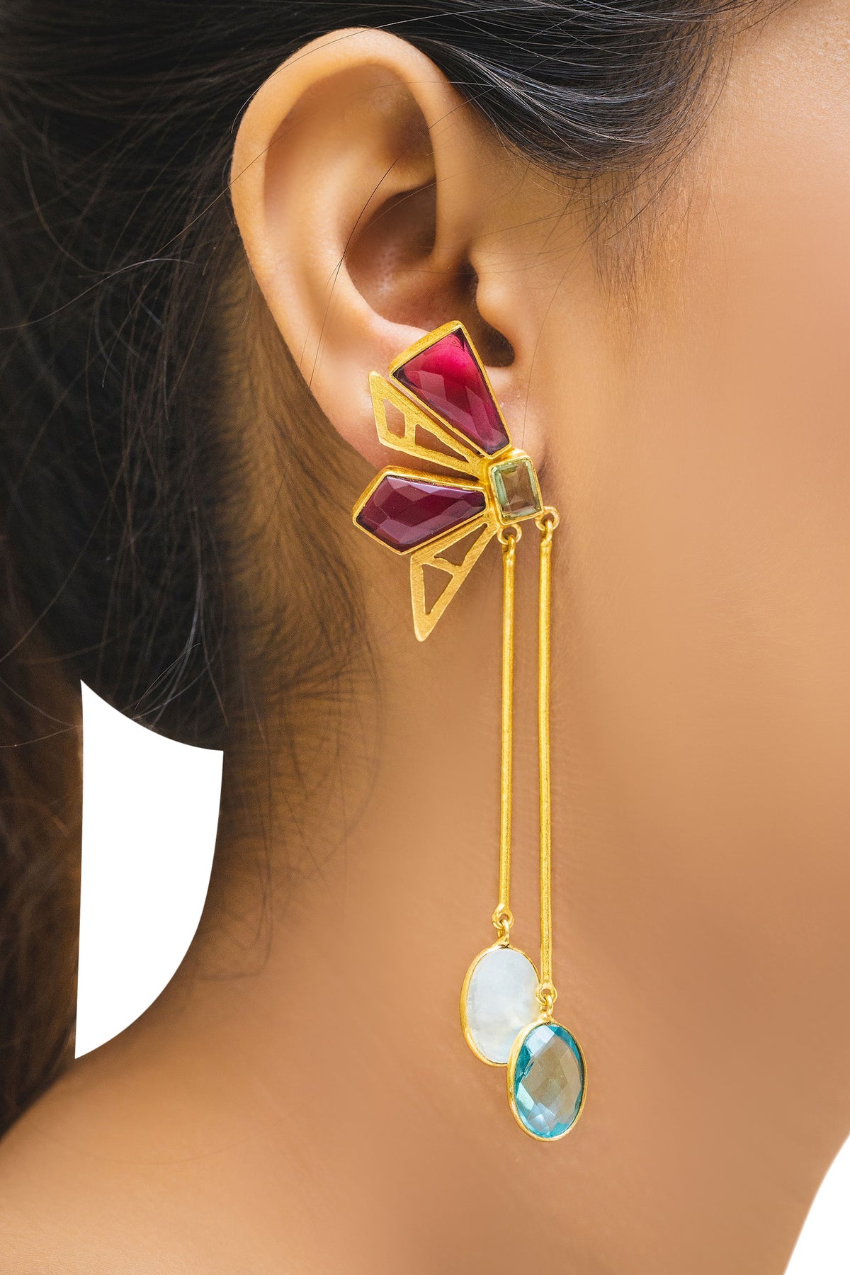 Geometric Stone Danglers 